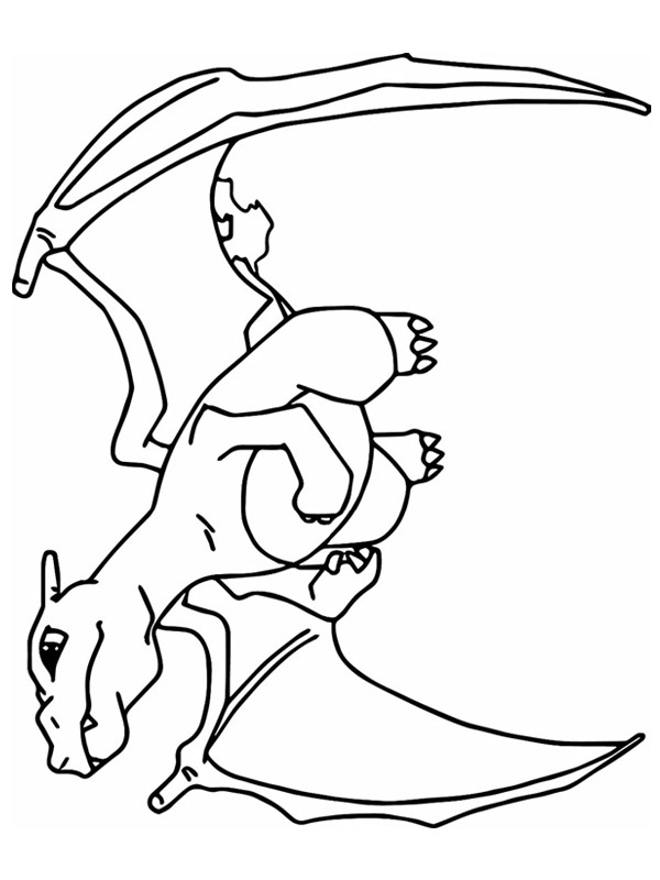 Charizard (Pokémon) Desenho para Colorir Charizard (Pokémon) Desenho para Colorir