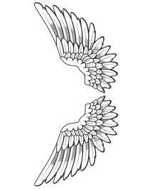 Tatuagem de asas de anjo