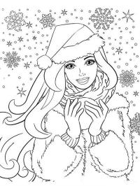 Barbie com gorro de Natal