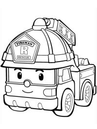 Caminhão de bombeiros Roy (Robocar Poli)