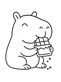 Capivara come chocolate