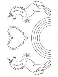 Unicórnios com arco-íris