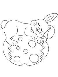 Coelhinho da Páscoa dormindo