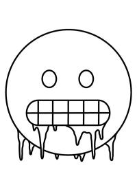 Emoji de rosto gelado