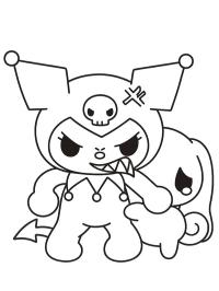 Kuromi protege Cinnamoroll