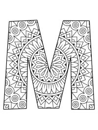Mandala da letra M