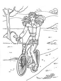 Menina de bicicleta