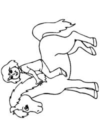 Menina andando a cavalo