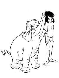 Mowgli e o elefante