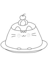 Torta de pudim da Pusheen