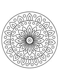Mandala de flor simples
