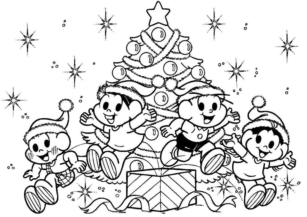 Desenhos de Natal para imprimir e colorir