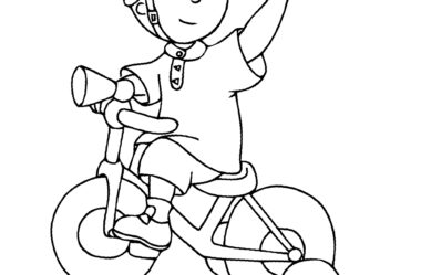 Desenho para Colorir Caillou